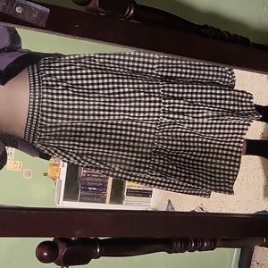 Plaid cottagecore skirt